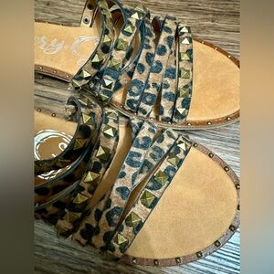 Very G Strappy Leopard Sandal